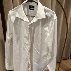 Calvin Klein Men's Classic White Dress Shirt